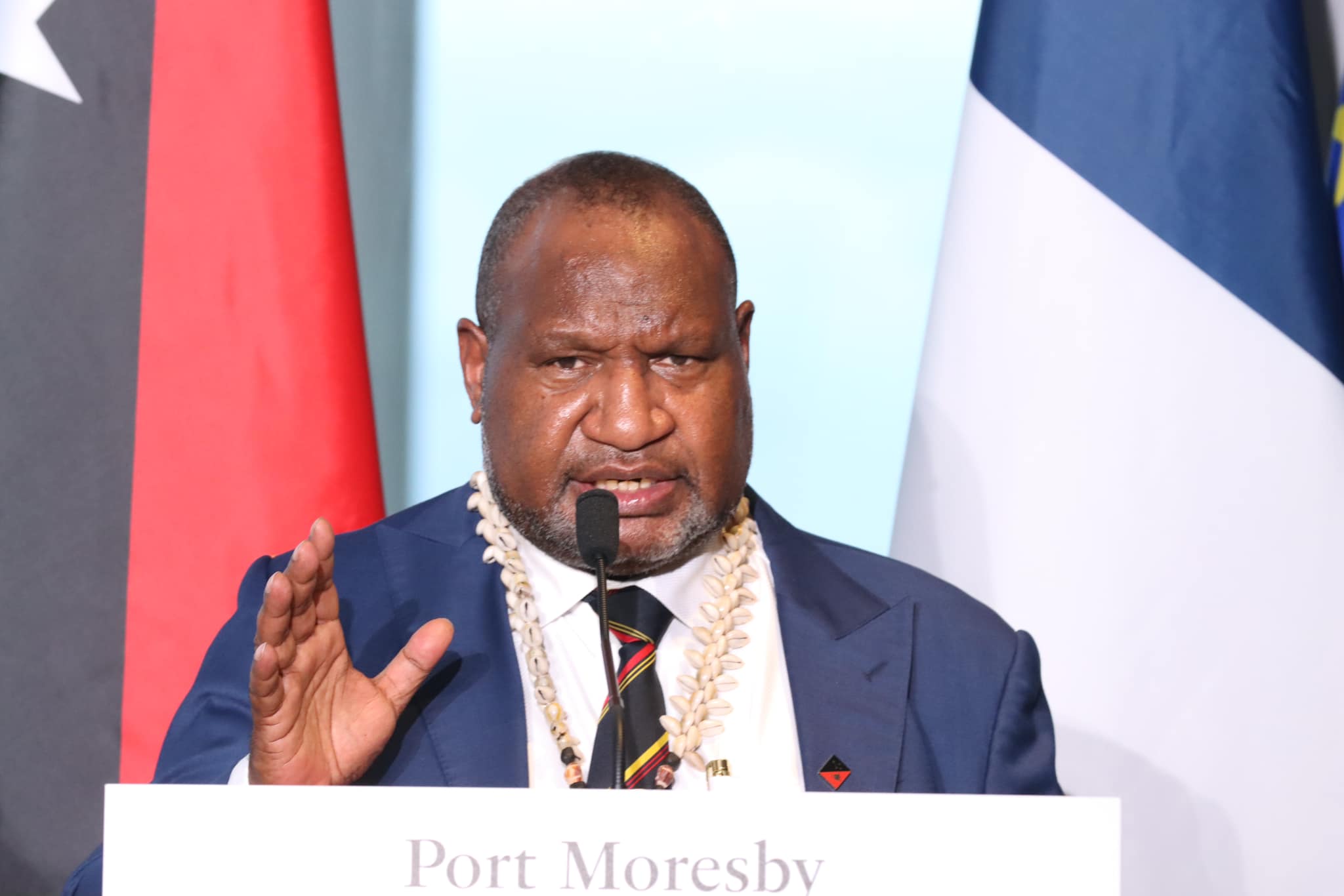 PRIME MINISTER JAMES MARAPE, ANNOUNCES SUSPENSION OF THE DEFENSE COMMANDER