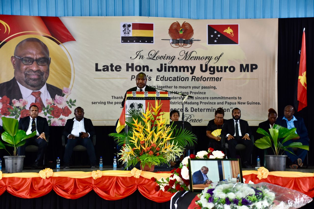 Prime Minister Hon. James Marape Pays Tribute to Late Education Minister Jimmy Uguro