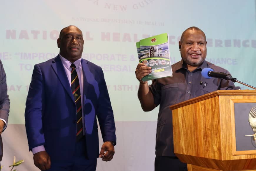 PM MARAPE CALLS ON PROVINCIAL HEALTH AUTHORITIES TO IMPLEMENT NATIONAL HEALTH PLAN IN KEYNOTE ADDRESS