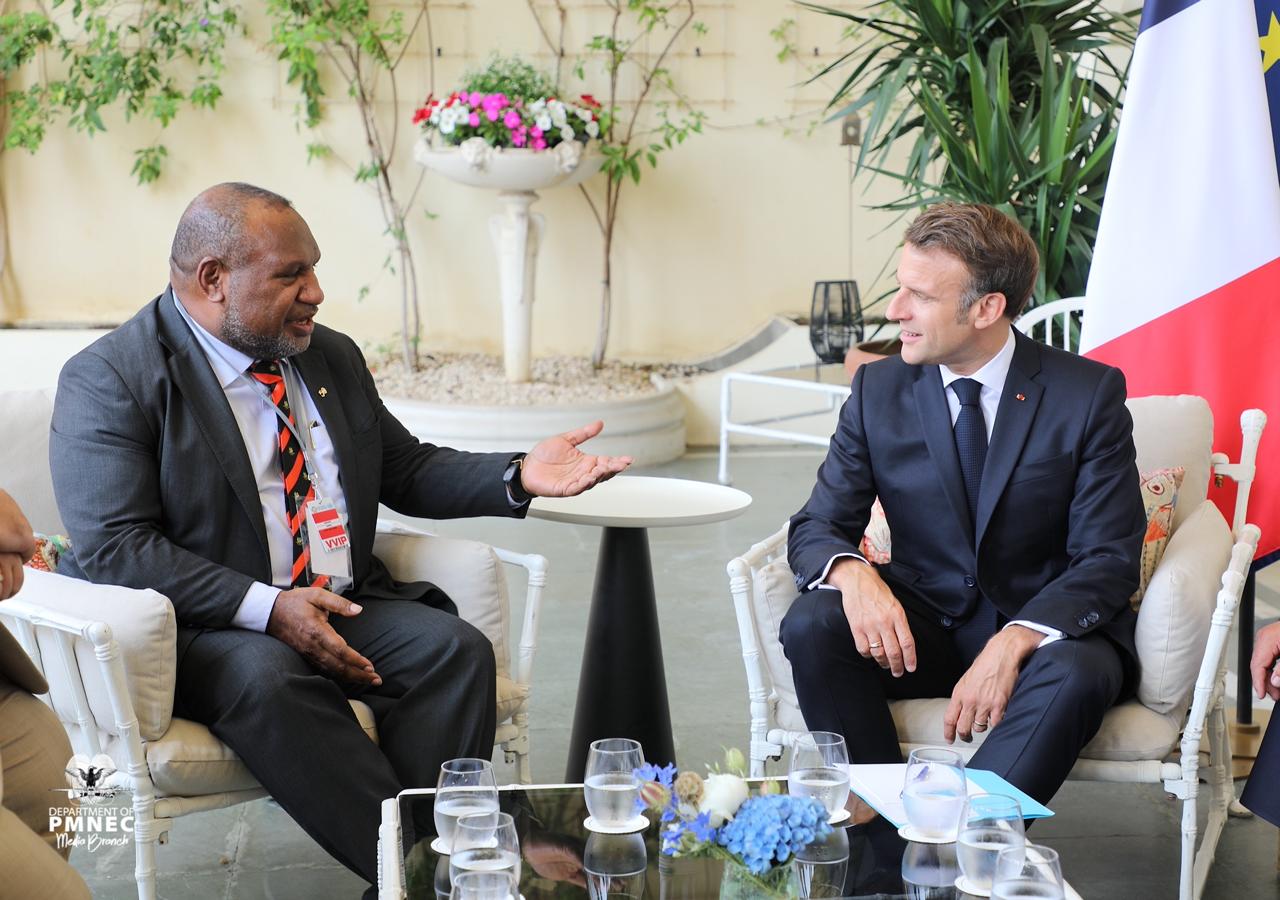 Prime Minister Marape Commends President Macron, Deepens PNG–France Ties