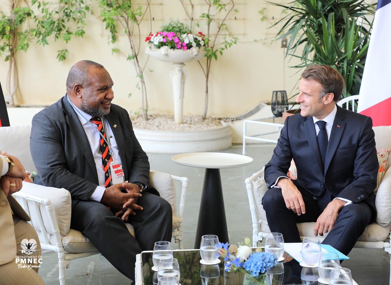 PM MARAPE UPDATES PRESIDENT MACRON ON PNG-FRANCE SHIPRIDER AGREEMENT; WORK INTO FINAL STAGE
