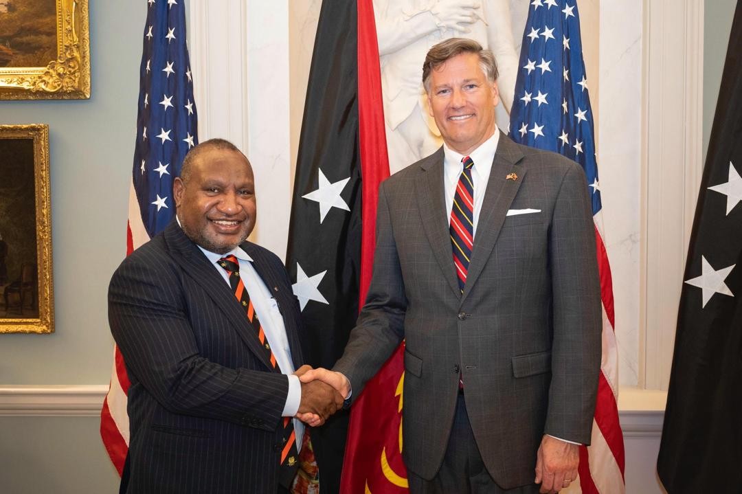 Prime Minister Marape Holds Productive High-Level Meetings in Washington, D.C., Focused on Trade, Investments, Security, and Fisheries Cooperation