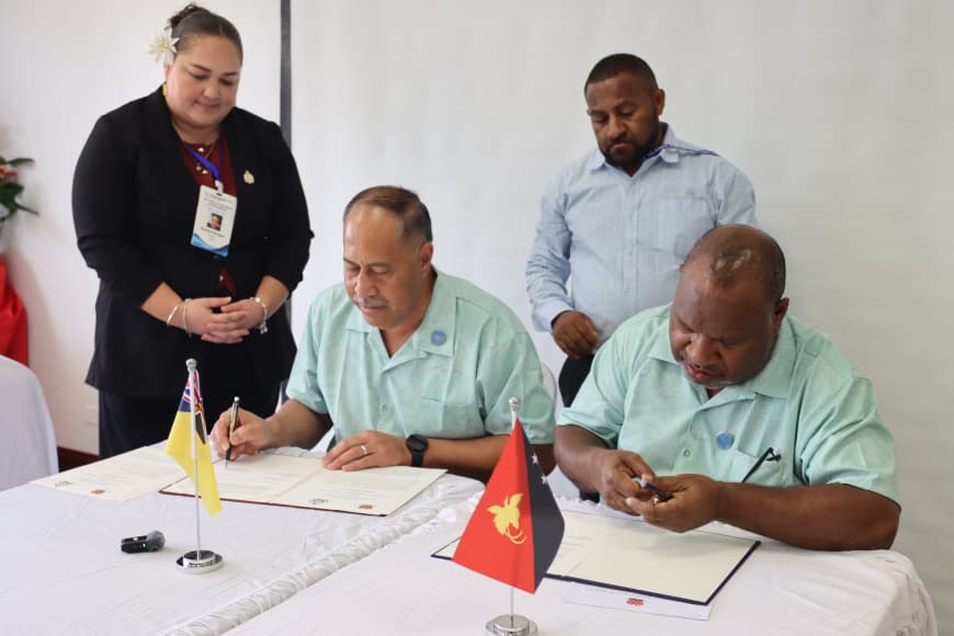 PNG AND NIUE SIGN FRAMEWORK AGREEMENT TO DEEPEN DEVELOPMENT AND TECHNICAL COOPERATION